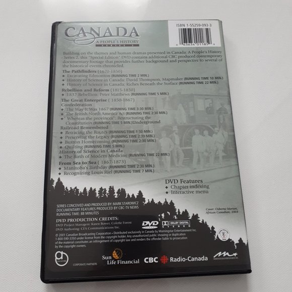 Canada A People's History Series 2 Collector's Box Set of DVDs - Picture 9 of 9